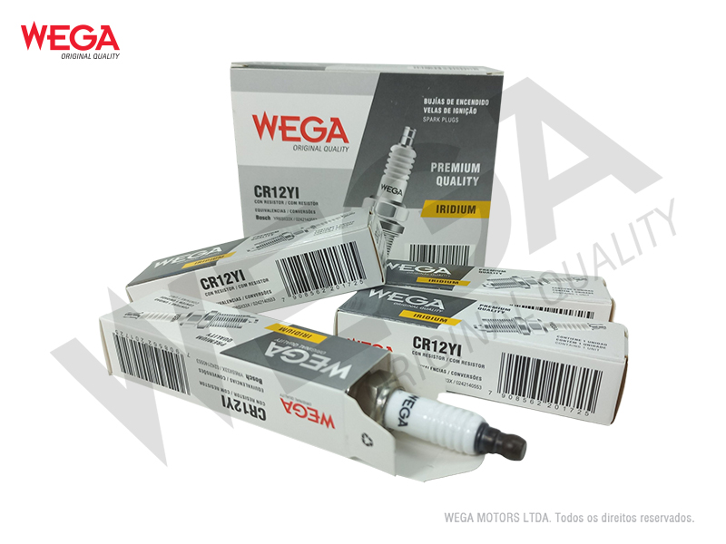 Vela Ignicao Iridium Wega CR12YI